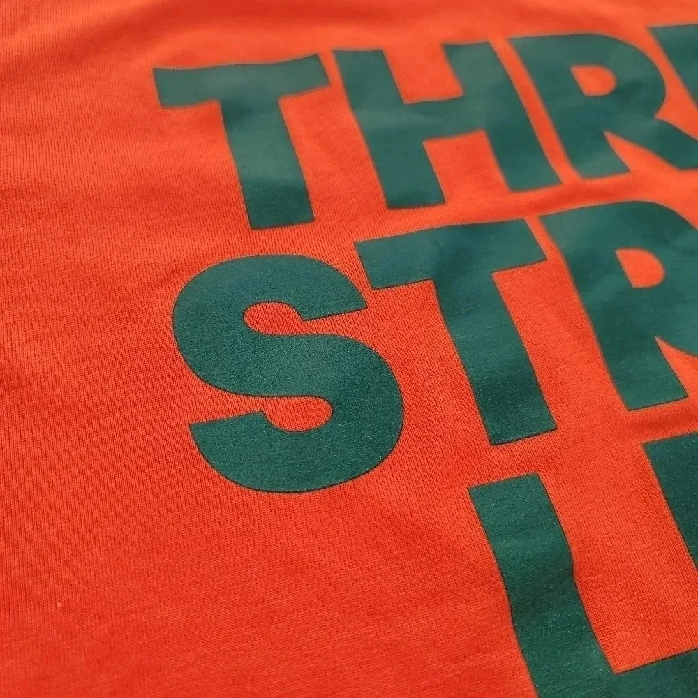 NWT Adidas The Go-To Tee University Miami Mens L Orange Short Sleeve College M